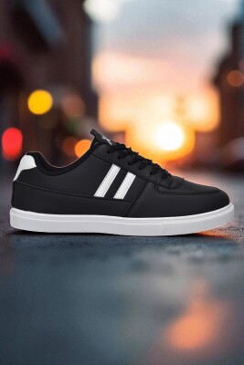 038 Rahat Taban Günlük Unisex Siyah Erkek Spor Ayakkabı - 7