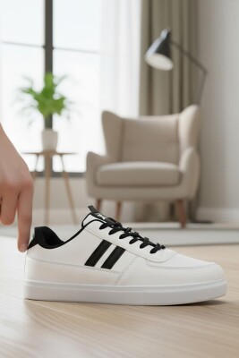 038 Rahat Taban Günlük Unisex Siyah Erkek Spor Ayakkabı - 14