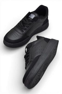 1011 Hazır Taban Unisex Spor Ayakkabı Bağcıklı Rahat Sneaker - 33