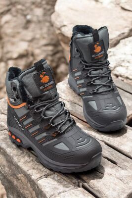 1823 Ortopedik Taban Trekking Outdoor Fermuarlı Erkek Bot İçi Kürklü - 4