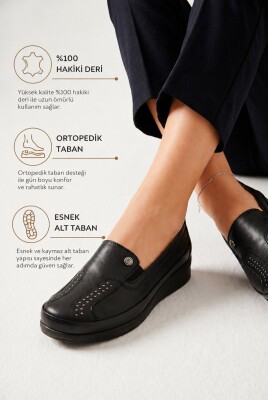 1nk Tam Ortopedik Taban Hafif Esnek Günlük Hakiki Deri Kadın Ayakkabı Kadın Casual Ayakkabı - ISPARTALILAR