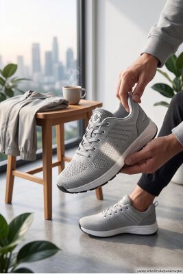 2303 Ortopedik Taban Günlük Erkek Spor Ayakkabı Kalın Taban Spor Ayakkabı - 9