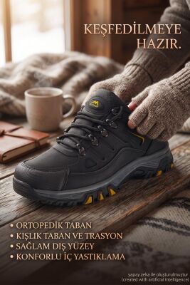 3031 Ortopedik Taban Kışlık Erkek Ayakkabı Outdoor Erkek Ayakkabı Suya Dayanıklı - 5