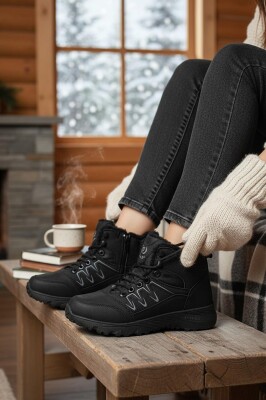 579 Ortopedik Kaymaz Taban İçi Kürklü Kadın Erkek Bot Ayakkabı Unisex Bot - ISPARTALILAR