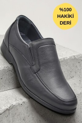 680 Hazır Rahat Taban İçi Dışı Deri Erkek Ayakkabı Bağcıksız Klasik Erkek Ayakkabı - ISPARTALILAR