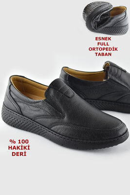 7575 Ortopedik Yumuşak Deri Mevsimlik Kışlık Erkek Ayakkabı (40-45) - 1