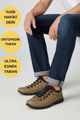 970 Ortopedik Taban Günlük Hakiki Deri Erkek Ayakkabı Esnek Hazır Taban Casual Ayakkabı - ISPARTALILAR