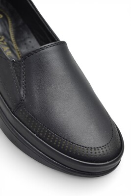 T405 Hafif Esnek Ortopedik Taban Günlük İçi Deri Kadın Ayakkabı Casual Anne Ayakkabısı - 6