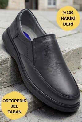 TAB451 Ortopedik Taban Hakiki Deri Erkek Ayakkabı Mevsimlik Baba Ayakkabısı - ISPARTALILAR